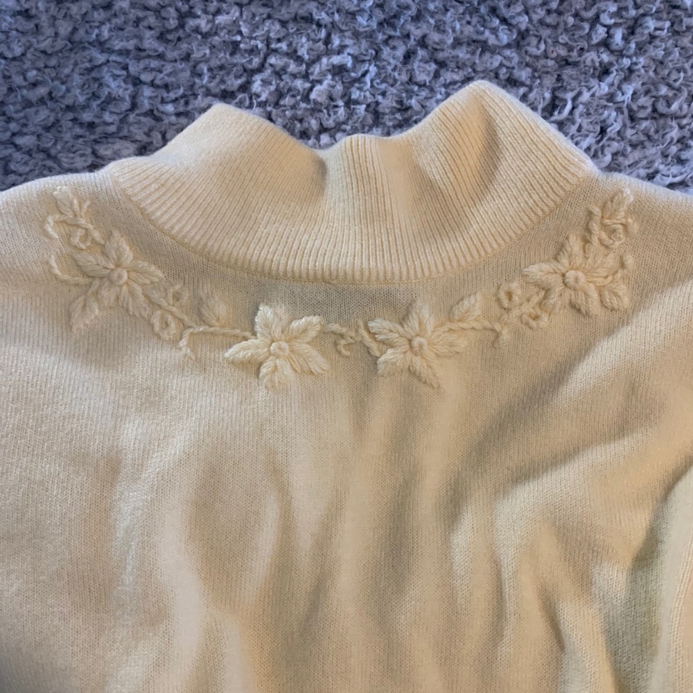 Basic editions embroidered sweater